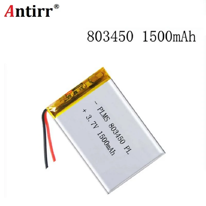 3.7V 1500mAH 803450 PLIB polymer lithium ion / Li-ion battery for GPS mp3 mp4 mp5 dvd bluetooth model toy
3.7V 1500mAH 803450 PLIB polymer lithium ion / Li-ion battery for GPS mp3 mp4 mp5 dvd bluetooth model toy
