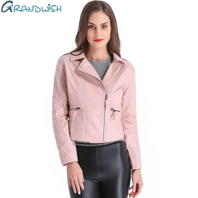 Grandwish/женская кожаная куртка размера плюс 4XL короткие Босоножки из искусственной PU кожи Женские Мото с отложным воротником, новинка, весна, ...
Grandwish/женская кожаная куртка размера плюс 4XL короткие Босоножки из искусственной PU кожи Женские Мото с отложным воротником, новинка, весна, ...