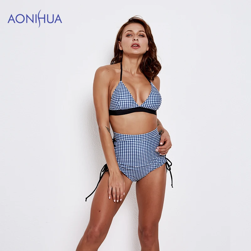 AONIHUA 2019 New lattice High Waist Bikini Women Swimsuit Padded Bra Swimsuit Swimwear Triangle Bather Suit Swimming Suit
AONIHUA 2019 New lattice High Waist Bikini Women Swimsuit Padded Bra Swimsuit Swimwear Triangle Bather Suit Swimming Suit