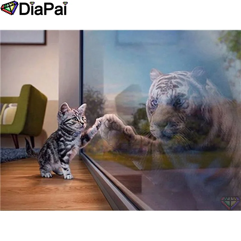 DIAPAI 5D DIY Diamond Painting 100% Full Square/Round Drill "Animal cat tiger" Diamond Embroidery Cross Stitch 3D Decor A22098
DIAPAI 5D DIY Diamond Painting 100% Full Square/Round Drill "Animal cat tiger" Diamond Embroidery Cross Stitch 3D Decor A22098