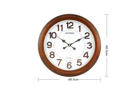 Decorative Solid Wood Clock European Wall Clock Living Room Mute Modern Minimalist Clock Creative Atmosphere Wall Hanging Watch
Decorative Solid Wood Clock European Wall Clock Living Room Mute Modern Minimalist Clock Creative Atmosphere Wall Hanging Watch