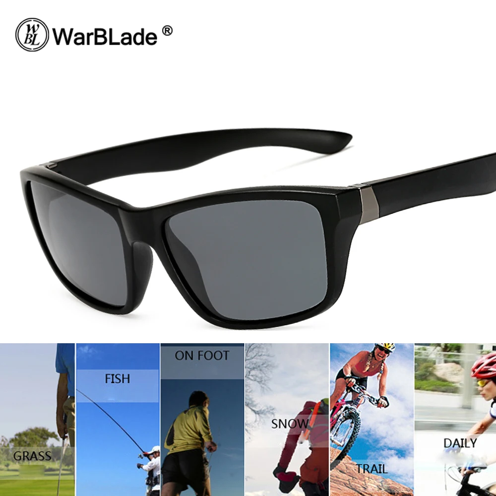 

WarBLade Men's Sunglasses High Quality Polarized UV400 Driving Male Sun Glasses For Men Women Eyewear Gafas De Sol KP1823