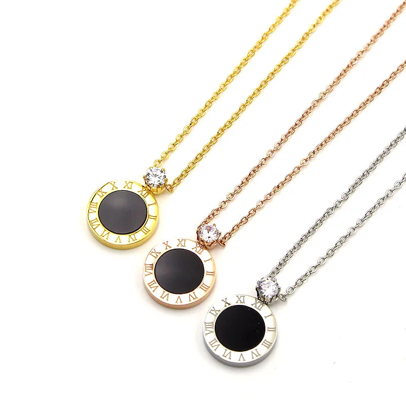 fashion Necklace Stainless Steel Necklace Roman Numerals gold silver color Pendant Necklaces For Women
fashion Necklace Stainless Steel Necklace Roman Numerals gold silver color Pendant Necklaces For Women