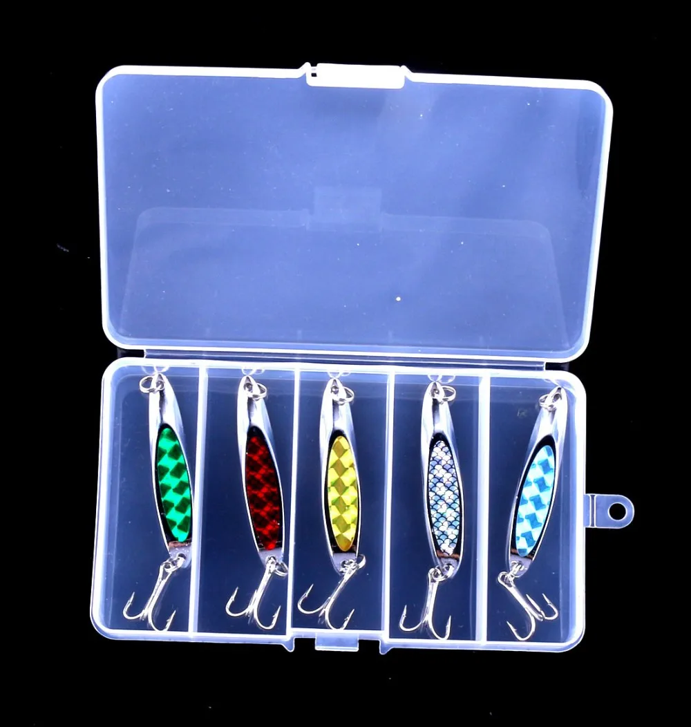 New 5Pcs/Box Spoon Bait 7cm 21g Spinnerbait Isca Artificiais Accessoires Spoon Bait Fishing Pesca Peche Fishing Wobblers
New 5Pcs/Box Spoon Bait 7cm 21g Spinnerbait Isca Artificiais Accessoires Spoon Bait Fishing Pesca Peche Fishing Wobblers