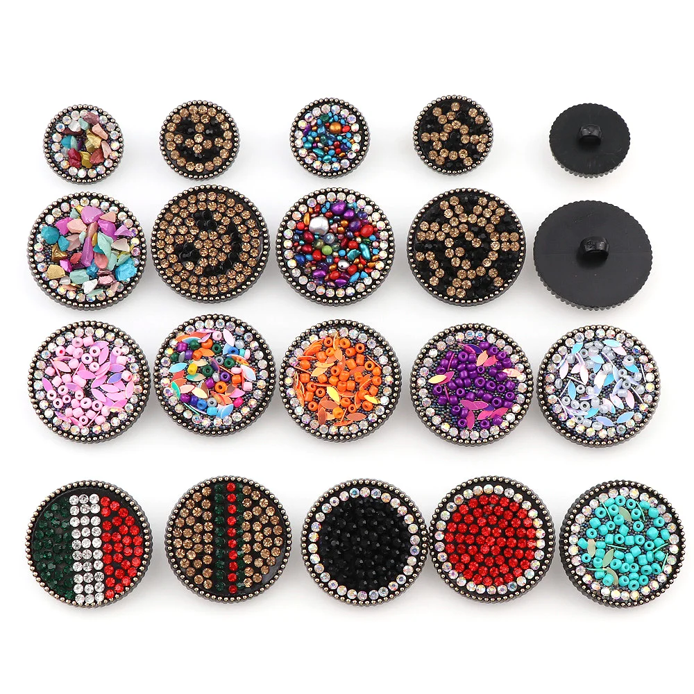10pcs 20~30mm Buttons For Clothing Rhinestones Colored Stones Buttons Craft Sewing Accessories Embellishments Button DIY Tools
10pcs 20~30mm Buttons For Clothing Rhinestones Colored Stones Buttons Craft Sewing Accessories Embellishments Button DIY Tools