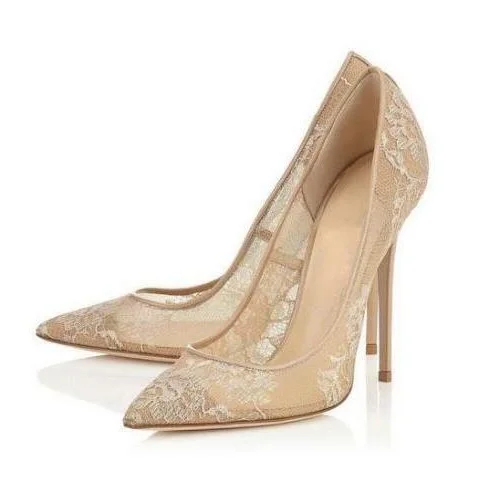 Women Summer Elegant Lace Mesh Leather Pointed Toe High Heel Shoes Nude Color Hollow Out Slip On Shallow Dress Pump High Quality
Women Summer Elegant Lace Mesh Leather Pointed Toe High Heel Shoes Nude Color Hollow Out Slip On Shallow Dress Pump High Quality