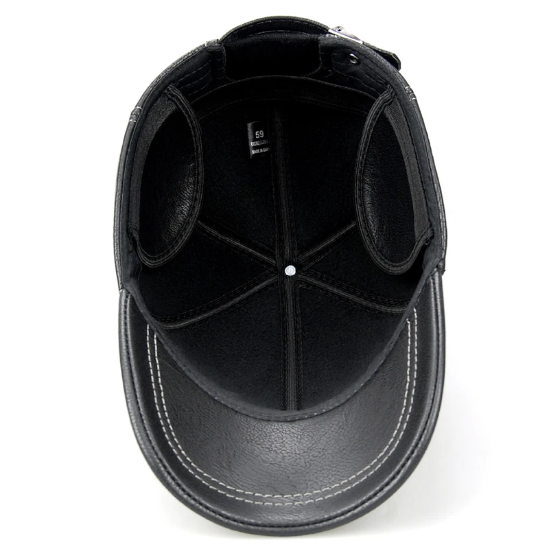 PCFDDR New PU Baseball Cap Triangle Decorative Ear Protector Adjustable Baseball Cap in Autumn and Winter
PCFDDR New PU Baseball Cap Triangle Decorative Ear Protector Adjustable Baseball Cap in Autumn and Winter