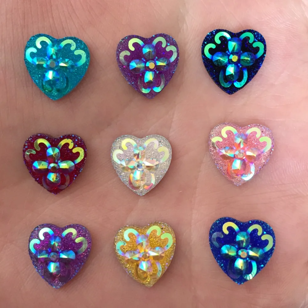 NEW 300PCS mix AB Resin Heart FlatBack flower Rhinestone Appliques wedding Buttons D72*10
NEW 300PCS mix AB Resin Heart FlatBack flower Rhinestone Appliques wedding Buttons D72*10