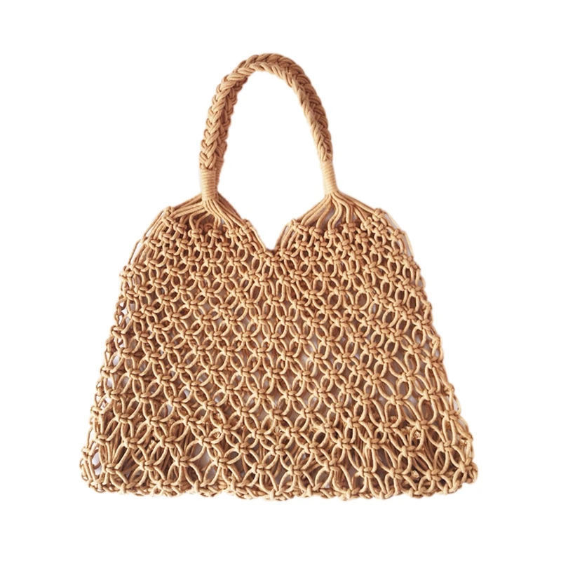 Fashion Popular Woven Bag Mesh Rope Weaving Tie Buckle Reticulate Hollow Bag No Lined Net Shoulder Bag
Fashion Popular Woven Bag Mesh Rope Weaving Tie Buckle Reticulate Hollow Bag No Lined Net Shoulder Bag