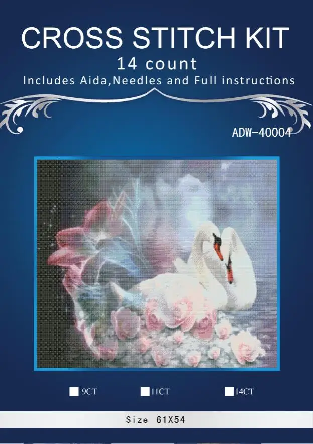 -Oneroom 61-54 Swans Counted Cross Stitch Cross Stitch 14CT Cross-Stitch Kit Handmade Embroidery Needlework
-Oneroom 61-54 Swans Counted Cross Stitch Cross Stitch 14CT Cross-Stitch Kit Handmade Embroidery Needlework