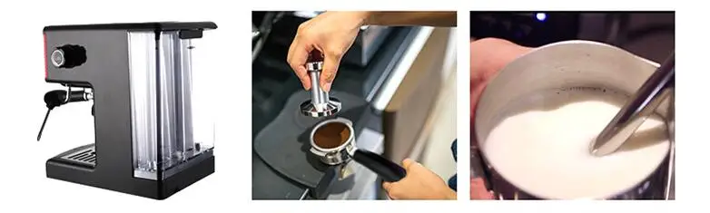 GEMILAI CRM3601 coffee machine home Italian semi-automatic 15bar pump steam type red esspress milk foamo cafe stainless steel
GEMILAI CRM3601 coffee machine home Italian semi-automatic 15bar pump steam type red esspress milk foamo cafe stainless steel