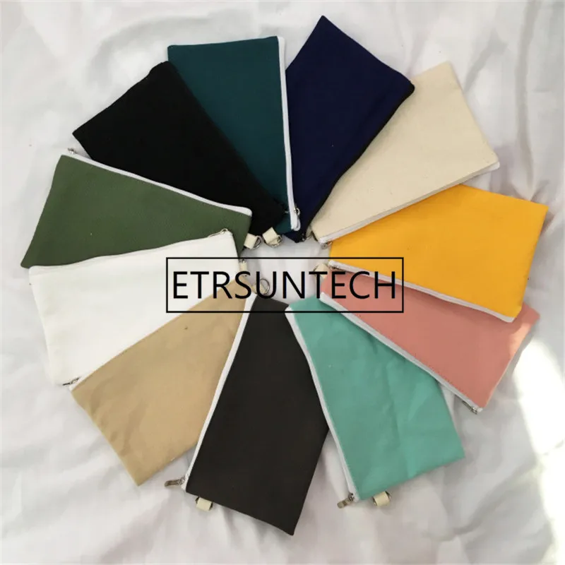 100Pcs Canvas Cosmetic Bag Blank Zipper Pencil Cases Pen Pouches Cotton Makeup Bag Mobile Phone Clutch Bag Organizer Make Up Bag
100Pcs Canvas Cosmetic Bag Blank Zipper Pencil Cases Pen Pouches Cotton Makeup Bag Mobile Phone Clutch Bag Organizer Make Up Bag