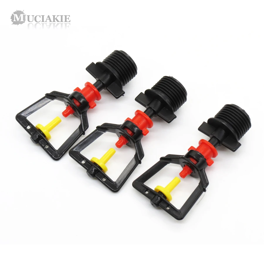 MUCIAKIE 10PCS 360 Degrees Reflection Sprinklers with 1/2'' Male Thread Connector Misting Nozzle Greenhouse Micro Water Cooling
MUCIAKIE 10PCS 360 Degrees Reflection Sprinklers with 1/2'' Male Thread Connector Misting Nozzle Greenhouse Micro Water Cooling