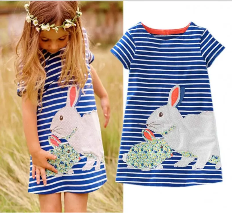 Baby Girls Clothes Blue Striped Rabbit Embroidery Dress Casual Lovely Dresses Bebe Girls Kids Clothes
Baby Girls Clothes Blue Striped Rabbit Embroidery Dress Casual Lovely Dresses Bebe Girls Kids Clothes