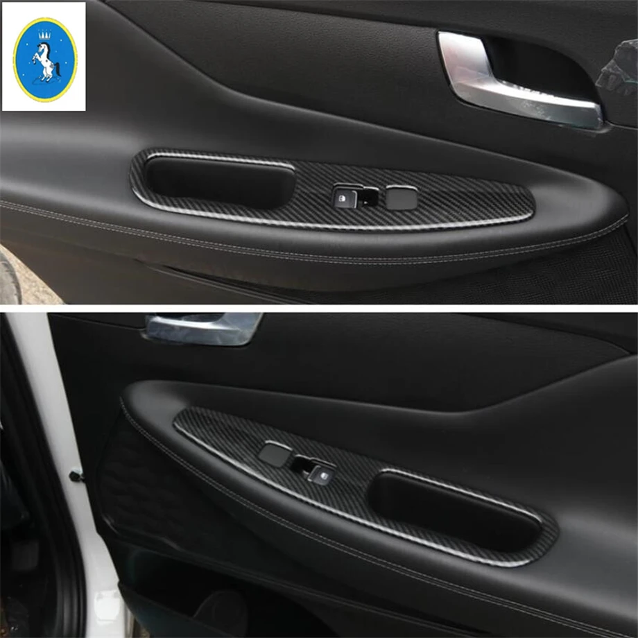 Auto Accessory Armrest Window Glass Lift Button Panel Cover Trim Carbon Fiber ABS Fit For Hyundai Santa Fe 2019 - 2021
Auto Accessory Armrest Window Glass Lift Button Panel Cover Trim Carbon Fiber ABS Fit For Hyundai Santa Fe 2019 - 2021