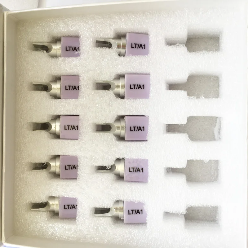 10pcs/ lot C14 HT A shade dental Emax block CAD CAM lithium disilicate disc for Amman system
10pcs/ lot C14 HT A shade dental Emax block CAD CAM lithium disilicate disc for Amman system