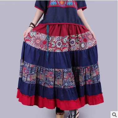 Listed on the new product in the summer of 2017, 100% of high-end original design linen big yards loose women's skirts
Listed on the new product in the summer of 2017, 100% of high-end original design linen big yards loose women's skirts