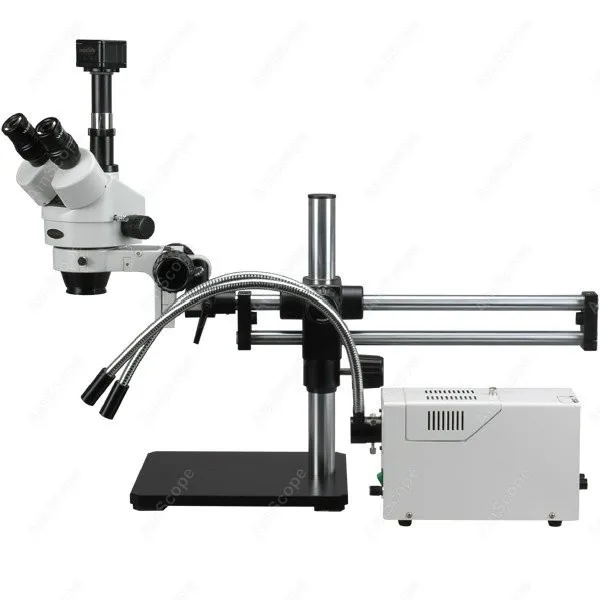 Ball Bearing Stereo Microscope--AmScope Supplies 3.5X-180X Ball Bearing Stereo Microscope w/ Fiber Optic Y- Lights + 9MP Camera
Ball Bearing Stereo Microscope--AmScope Supplies 3.5X-180X Ball Bearing Stereo Microscope w/ Fiber Optic Y- Lights + 9MP Camera
