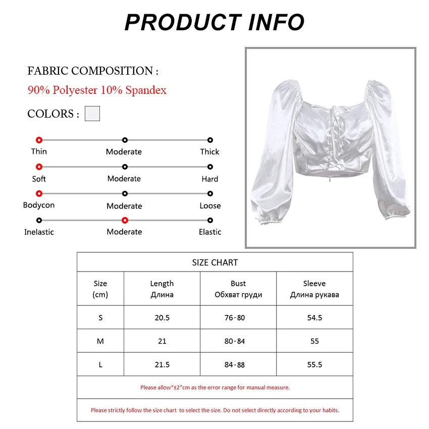 OOTN White Sexy Crop Tops Female Lantern 3/4 Sleeve Lace Up Hollow Out V-Neck Satin Shirt Casual Women Blouse Silk Top 2019
OOTN White Sexy Crop Tops Female Lantern 3/4 Sleeve Lace Up Hollow Out V-Neck Satin Shirt Casual Women Blouse Silk Top 2019