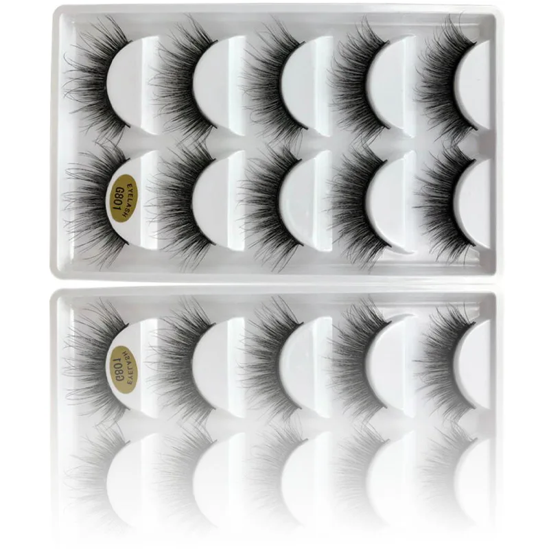 5 Pairs/Set Mink 3D Lashes Dramatic Makeup High Quality Strip Eyelashes 100% Siberian Fur Fake Eyelashes Hand-made False Eyelash
5 Pairs/Set Mink 3D Lashes Dramatic Makeup High Quality Strip Eyelashes 100% Siberian Fur Fake Eyelashes Hand-made False Eyelash