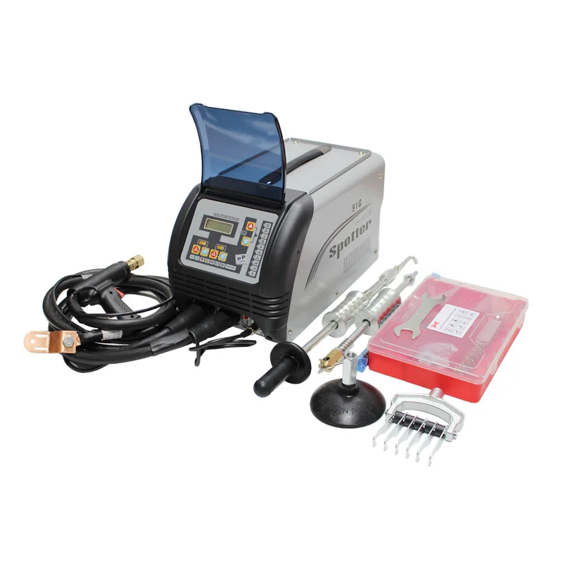 CE certified 1 year warranty car body repair tools spotter 220V or 110V welder machine dent puller kit welding consumables
CE certified 1 year warranty car body repair tools spotter 220V or 110V welder machine dent puller kit welding consumables