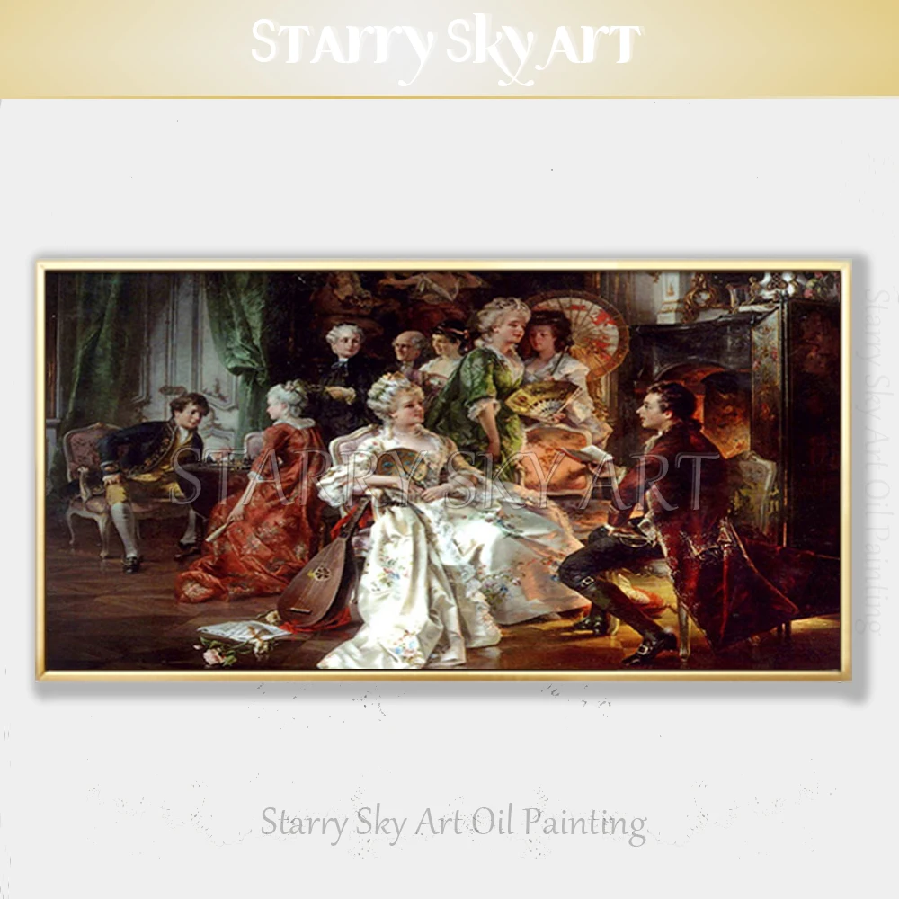 Top Artist Hand-painted High Quality Beautiful Classical Wall Art Europe Portraits Oil Painting for Living Room Wall Decoration
Top Artist Hand-painted High Quality Beautiful Classical Wall Art Europe Portraits Oil Painting for Living Room Wall Decoration