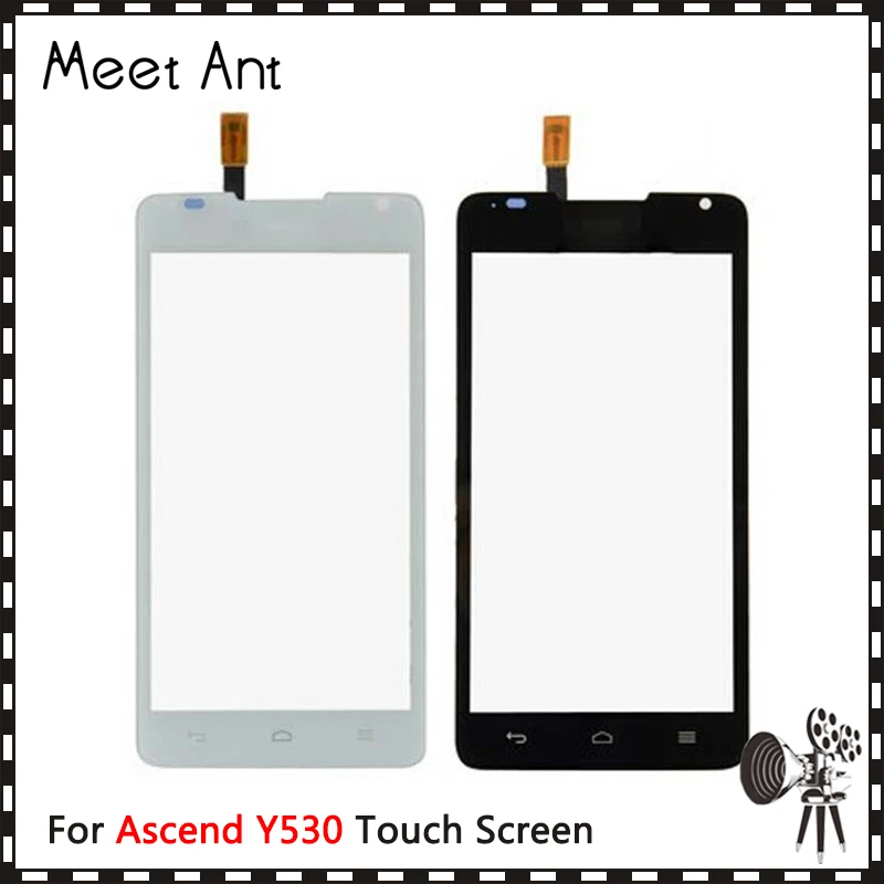 10pcs/lot High Quality 4.5" For Huawei Ascend Y530 Touch Screen Digitizer Sensor Outer Glass Lens Panel Black White | Мобильные