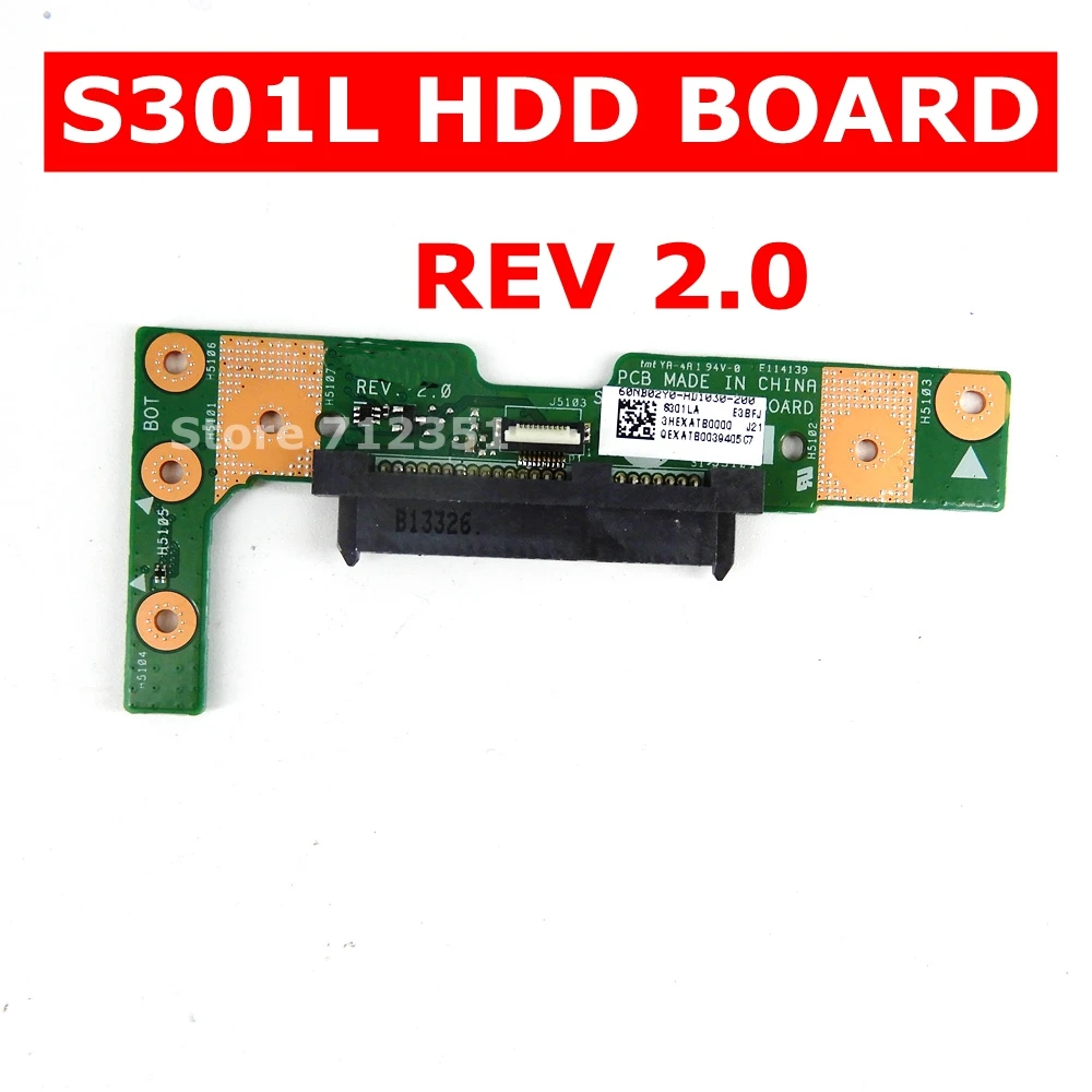 S301LA HDD плата REV 2 0 для ноутбука ASUS VivoBook S301 S301L материнская ввода вывода тест