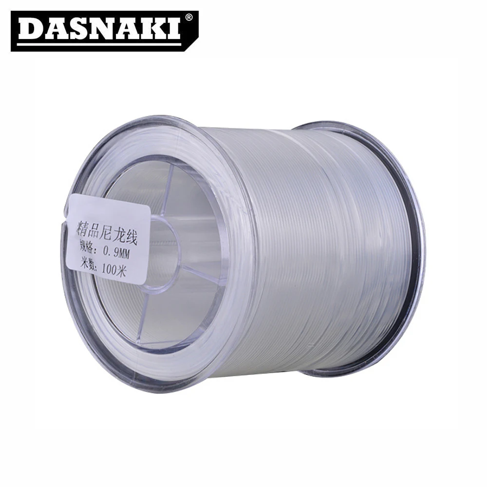 DASNAKI Nylon fishing line 0.6mm/0.7mm/0.8mm/0.9mm/1.0mm 100M fishing line nylon Extra thick strong power lure lines
DASNAKI Nylon fishing line 0.6mm/0.7mm/0.8mm/0.9mm/1.0mm 100M fishing line nylon Extra thick strong power lure lines