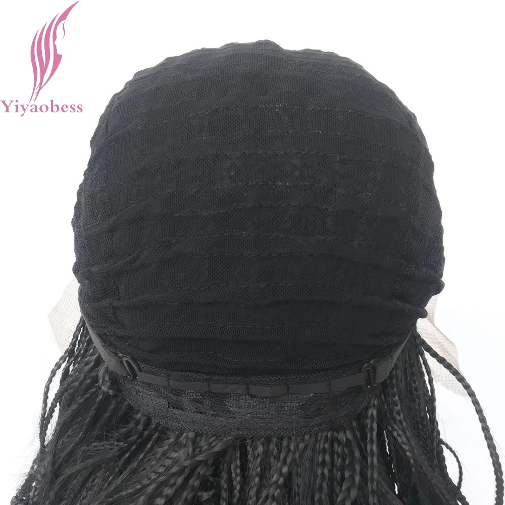 Yiyaobess Heat Resistant Synthetic Lace Front Wig Medium Hairstyles Glueless Black Micro Braided Wigs For African American Women
Yiyaobess Heat Resistant Synthetic Lace Front Wig Medium Hairstyles Glueless Black Micro Braided Wigs For African American Women