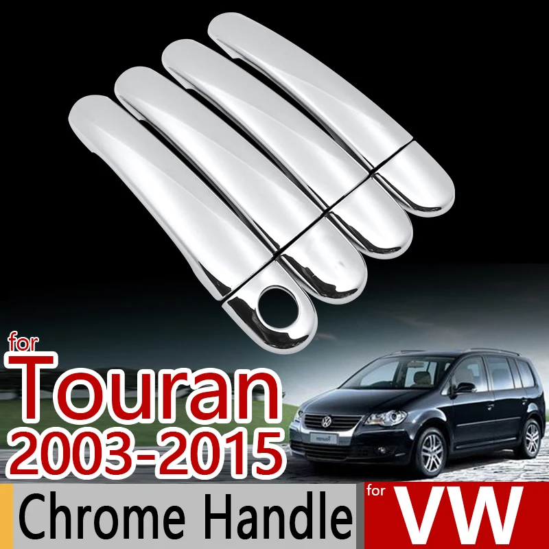 Для VW Touran 2003 2015 хромированные Чехлы для ручек набор отделки 4p Volkswagen 2005 2006 2010 2012