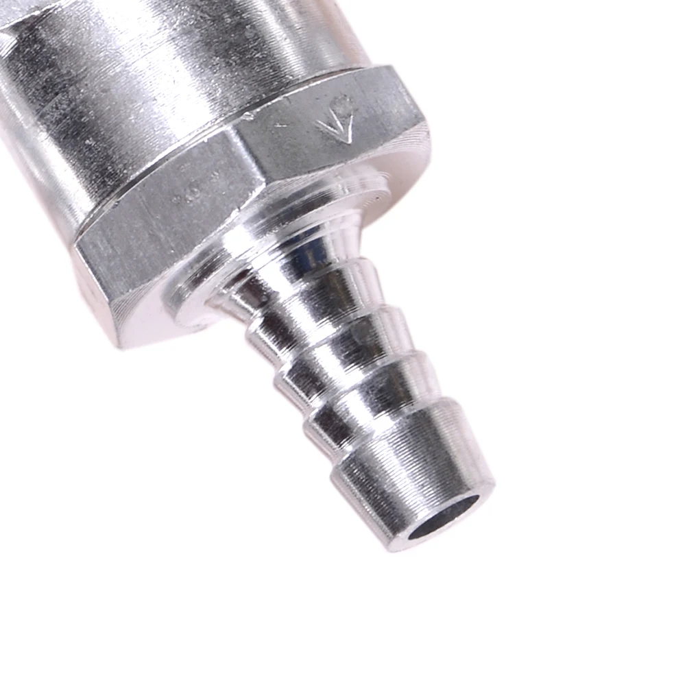 1Pc 8mm Silver Aluminum Fuel Non-Return One Way Check Valve High Pressure Suitable For Petrol Diesel Marine
1Pc 8mm Silver Aluminum Fuel Non-Return One Way Check Valve High Pressure Suitable For Petrol Diesel Marine