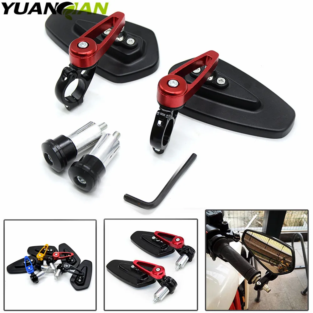 7/8" 22mm Universal Motorcycle Mirror Moto Rearview Bar End Mirror For BMW for Kawasaki for Honda Retroviseur moto
7/8" 22mm Universal Motorcycle Mirror Moto Rearview Bar End Mirror For BMW for Kawasaki for Honda Retroviseur moto