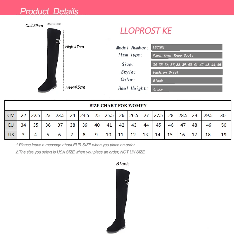 LLOPROST KE Women Over Knee Boots Winter Warm Long Boots Zipper Round Toe Fashion Simple Women Boots Warm Non-Slip Shoes LYZ051
LLOPROST KE Women Over Knee Boots Winter Warm Long Boots Zipper Round Toe Fashion Simple Women Boots Warm Non-Slip Shoes LYZ051