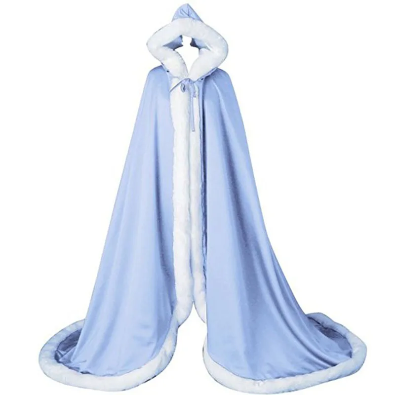 Hot Sale White Hooded Wedding Cloak Long Faux Fur Bridal Wraps Free Shipping custom made More Color
Hot Sale White Hooded Wedding Cloak Long Faux Fur Bridal Wraps Free Shipping custom made More Color