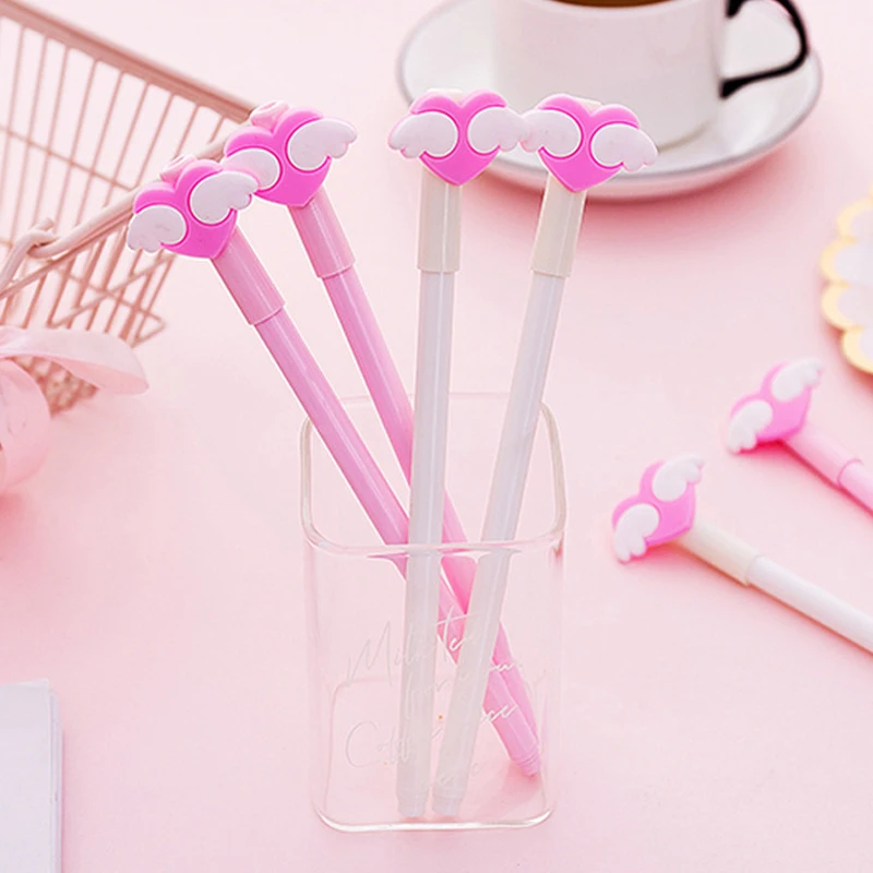 4pcs Creative stationery cute cartoon Pink Angel Love Black neutral pen student supplies examination pen
4pcs Creative stationery cute cartoon Pink Angel Love Black neutral pen student supplies examination pen