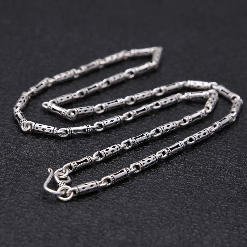 925 Sterling silver Bamboo necklaces for men Chinese style new fashion Charm Vintage men's silver necklace hot sell
925 Sterling silver Bamboo necklaces for men Chinese style new fashion Charm Vintage men's silver necklace hot sell