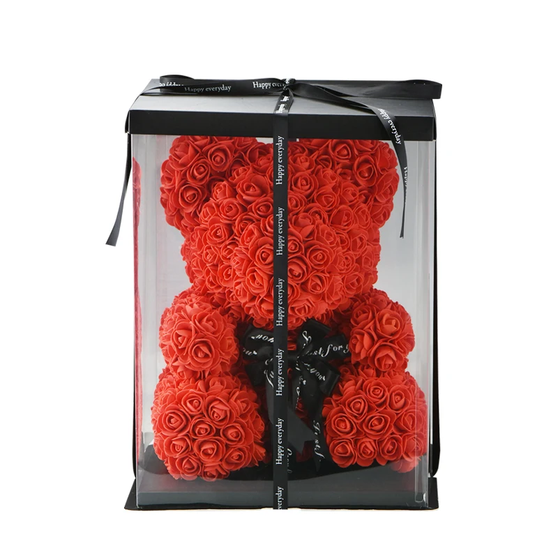 KL 2019 Creative 40cm Height Rose Flower Bear Red Pink Wedding With Ribbon Decoration Gift For Valentine's Day New Year Gift
KL 2019 Creative 40cm Height Rose Flower Bear Red Pink Wedding With Ribbon Decoration Gift For Valentine's Day New Year Gift