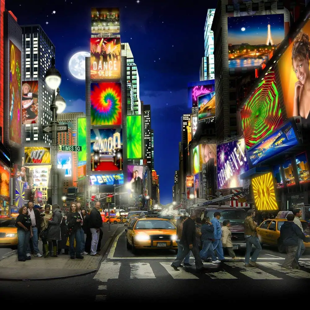 new York Times Square City Skyline Street Road Car Full Moon backdrops Computer print wall background
new York Times Square City Skyline Street Road Car Full Moon backdrops Computer print wall background