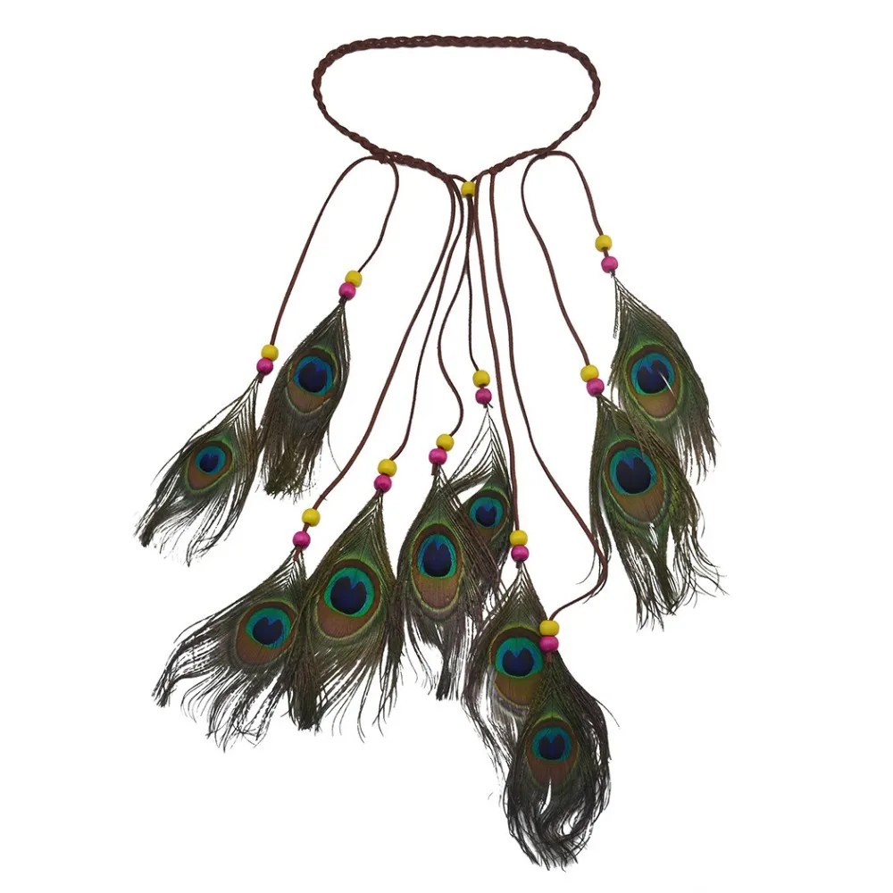 Bohemian Peacock Feather Headbands Hair Accessories Women Hippie Festival Turkish Ethnic Resin Beaded Long Adjustable Headdress
Bohemian Peacock Feather Headbands Hair Accessories Women Hippie Festival Turkish Ethnic Resin Beaded Long Adjustable Headdress