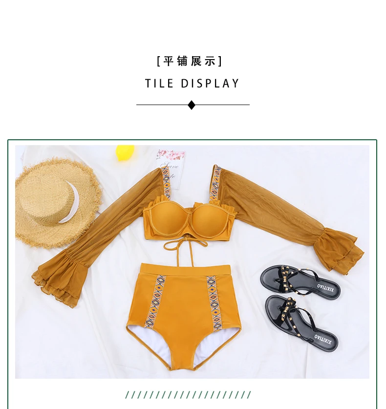 Rhyme lady Sexy Long sleeve swimsuit women lace Push Up swimwear two pieces swimming suit high waist Beach summer bathing suit
Rhyme lady Sexy Long sleeve swimsuit women lace Push Up swimwear two pieces swimming suit high waist Beach summer bathing suit