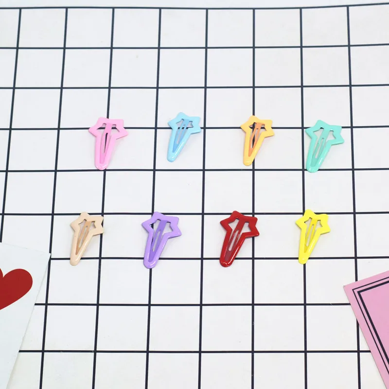 Милая заколка в стиле Харадзюку с макаронами BB, мини-заколка с пятиконечной звездой и каплями масла 
Милая заколка в стиле Харадзюку с макаронами BB, мини-заколка с пятиконечной звездой и каплями масла