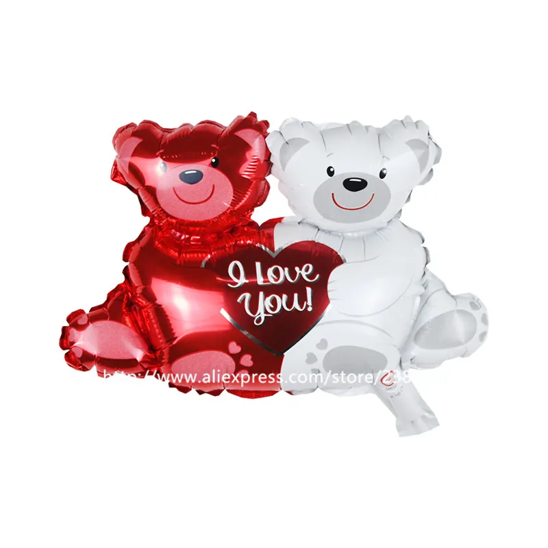 25pcs/lot 50*20CM New hug heart bear aluminum film balloon love bears aluminum foil balloon wedding room decorated balloon
25pcs/lot 50*20CM New hug heart bear aluminum film balloon love bears aluminum foil balloon wedding room decorated balloon