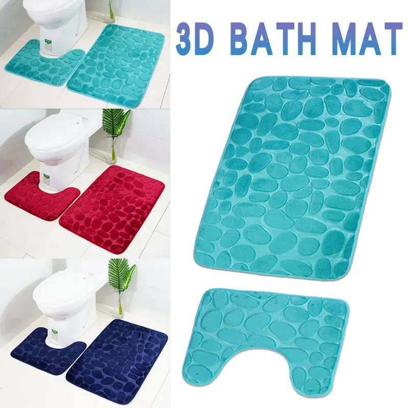 Drop Shipping 2pcs/set Cobblestone flannel Floor bathroom mat rug Set Non-Slip Toliet bath mat 40*50+50*80cm bathroom carpet mat
Drop Shipping 2pcs/set Cobblestone flannel Floor bathroom mat rug Set Non-Slip Toliet bath mat 40*50+50*80cm bathroom carpet mat