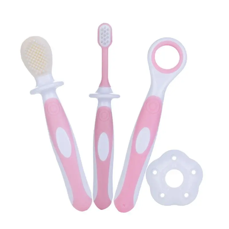 Baby Toothbrush Set Infant Brushing Teeth Tongue Training Safety Cover Design Soft Healthy Teether Toddler Oral Care
Baby Toothbrush Set Infant Brushing Teeth Tongue Training Safety Cover Design Soft Healthy Teether Toddler Oral Care