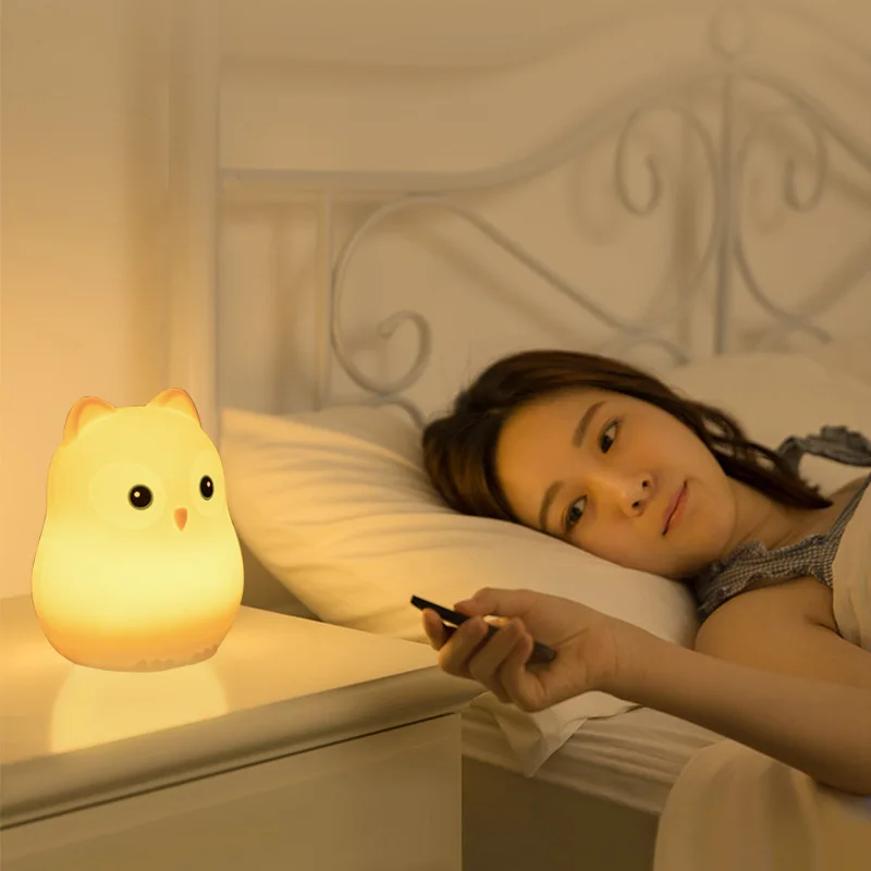 FENGLAIYI LED Night Lights Colorful Silicone Penguin/Owl/Bird Battery Children's Gifts Bedside Lights For Indoor Home Kids Lamp
FENGLAIYI LED Night Lights Colorful Silicone Penguin/Owl/Bird Battery Children's Gifts Bedside Lights For Indoor Home Kids Lamp