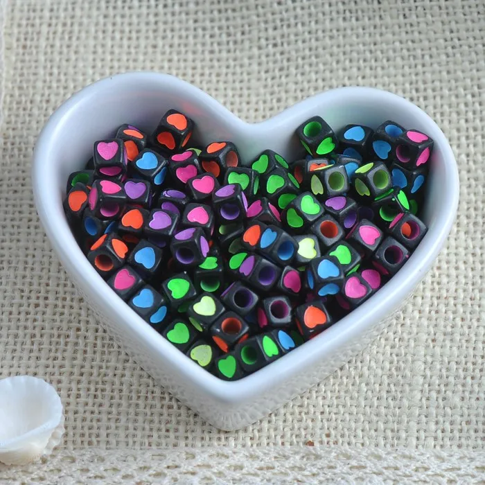 2017 New Black Heart pattern Acrylic Cube Beads For Jewelry making 7MM 100Pcs YKL0227X
2017 New Black Heart pattern Acrylic Cube Beads For Jewelry making 7MM 100Pcs YKL0227X