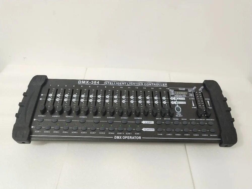 384 DMX controller, for stage lighting 512 dmx console DJ controller equipment Stage lights controller
384 DMX controller, for stage lighting 512 dmx console DJ controller equipment Stage lights controller