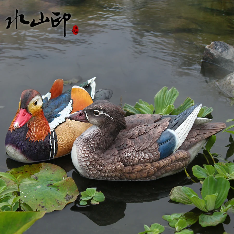 a pair of lovely simulation mandarin duck resin mandarin duck model about 21x11x12cm 1903
a pair of lovely simulation mandarin duck resin mandarin duck model about 21x11x12cm 1903