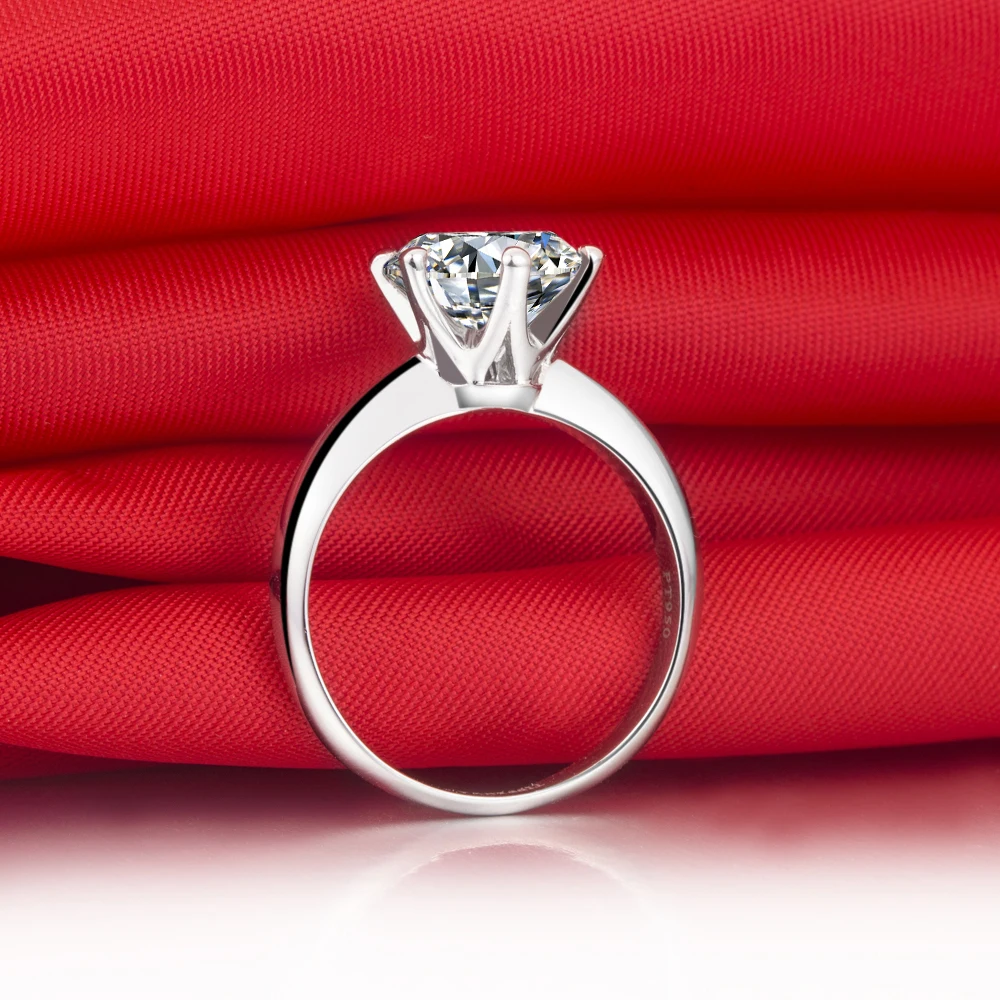 Classic Brand 18K White Gold Jewelry Six Prongs Ring Moissanite Verify 0.6CT Moissanite Diamond Ring Engagement Gold
Classic Brand 18K White Gold Jewelry Six Prongs Ring Moissanite Verify 0.6CT Moissanite Diamond Ring Engagement Gold